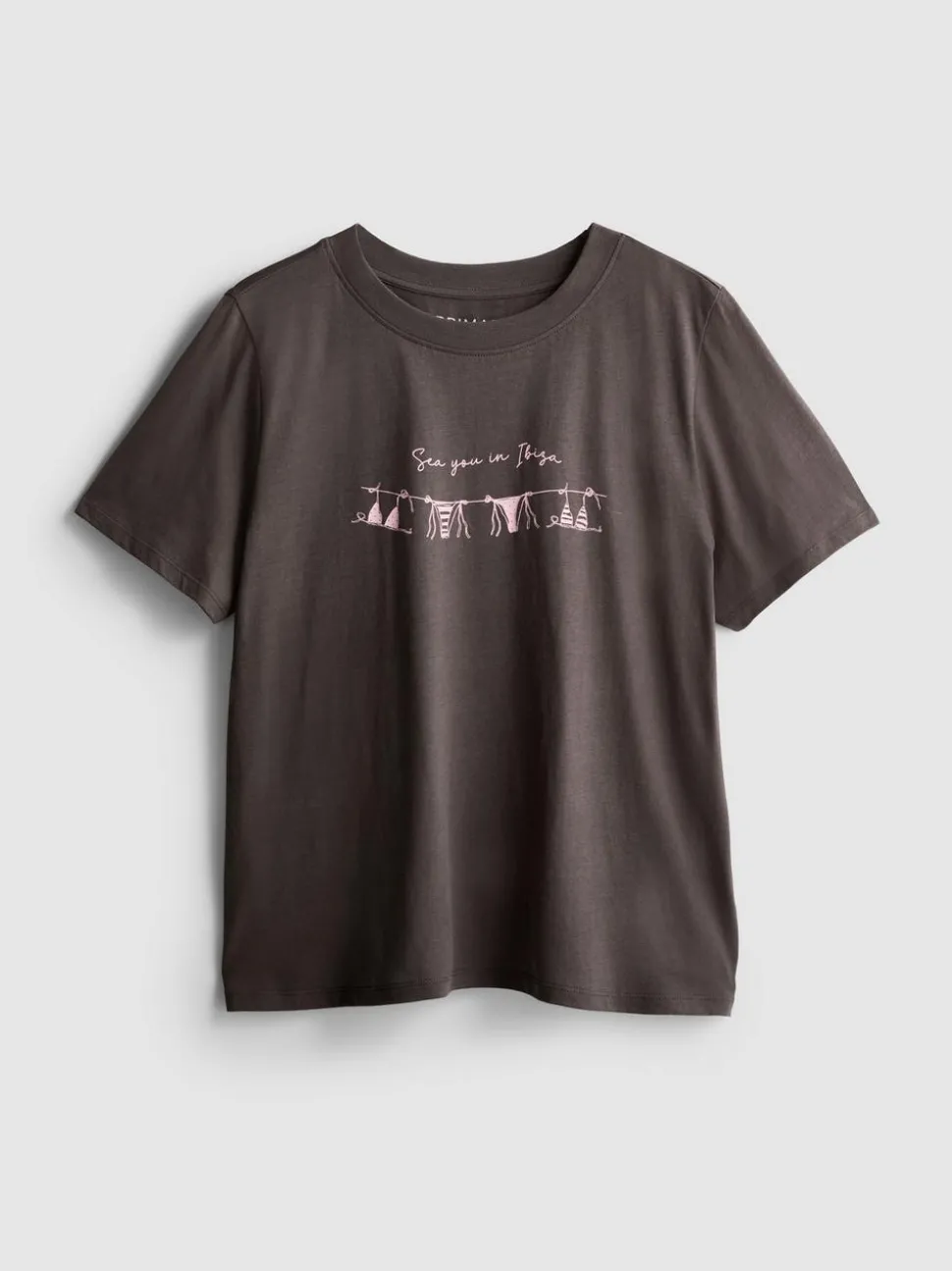 Kurzärmeliges Baumwoll-T-Shirt mit Grafik