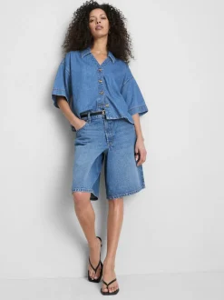 Kurzärmeliges Jeanshemd
