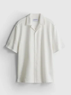 Kurzärmeliges, strukturiertes Shirt