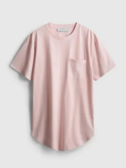 Langes T-Shirt mit Rundhalsausschnitt