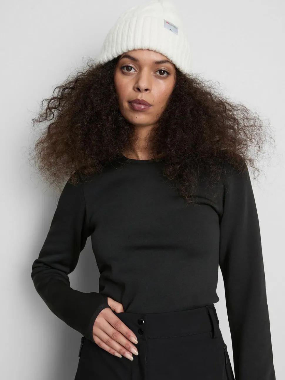 Langärmeliges Thermotop mit Plüschfutter