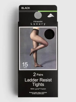 Laufmaschenresistente Strumpfhose, 2er-Pack