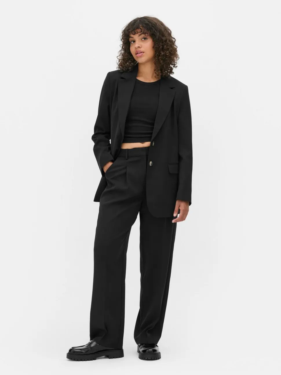 „Lila“ Hose mit geradem Bein