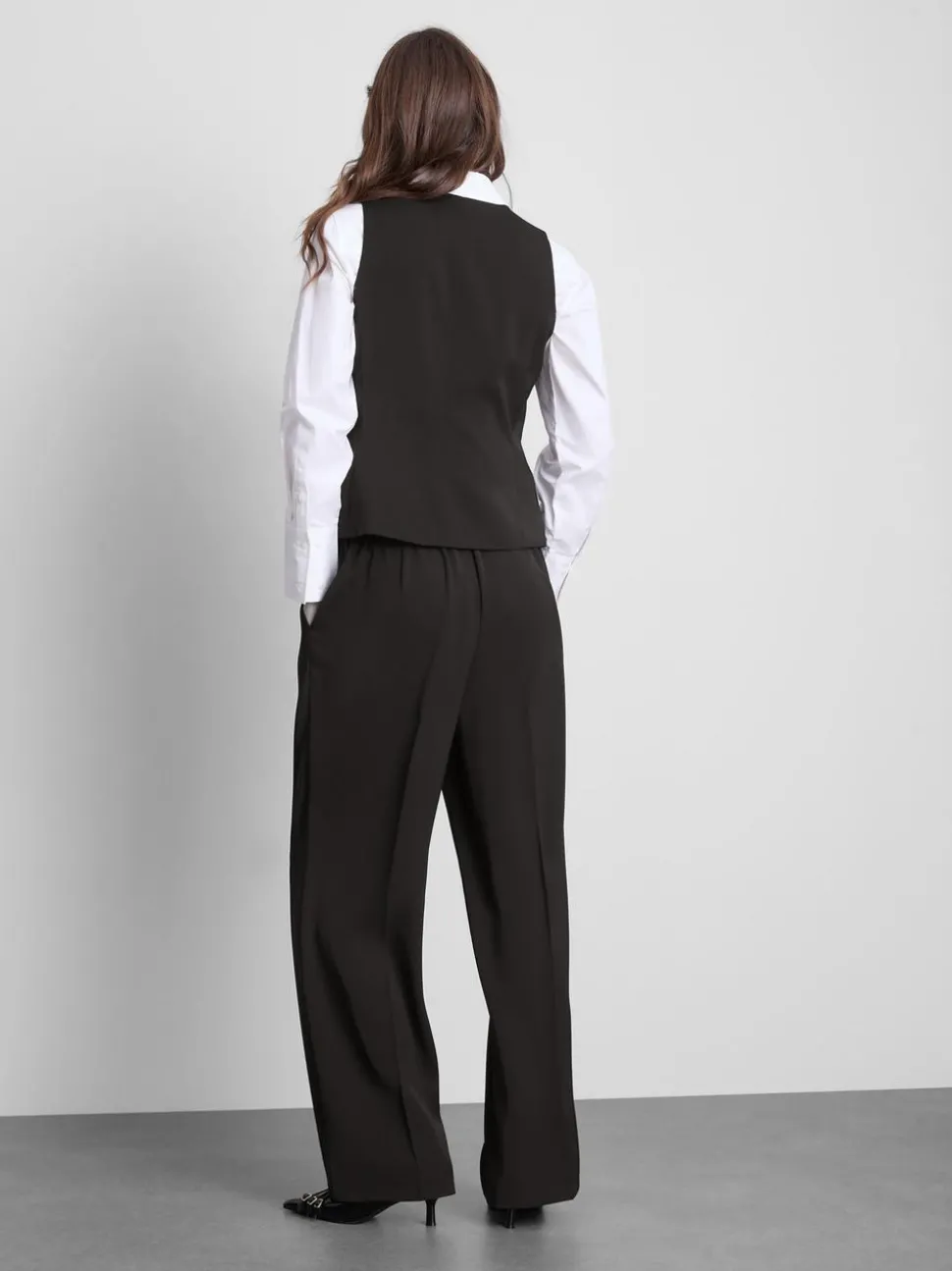 „Lila“ Hose mit geradem Bein