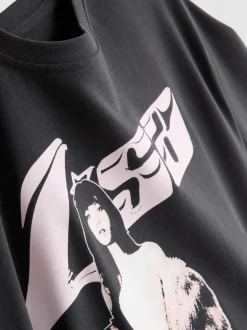 „Lisa“ T-Shirt aus reiner Baumwolle mit Grafik