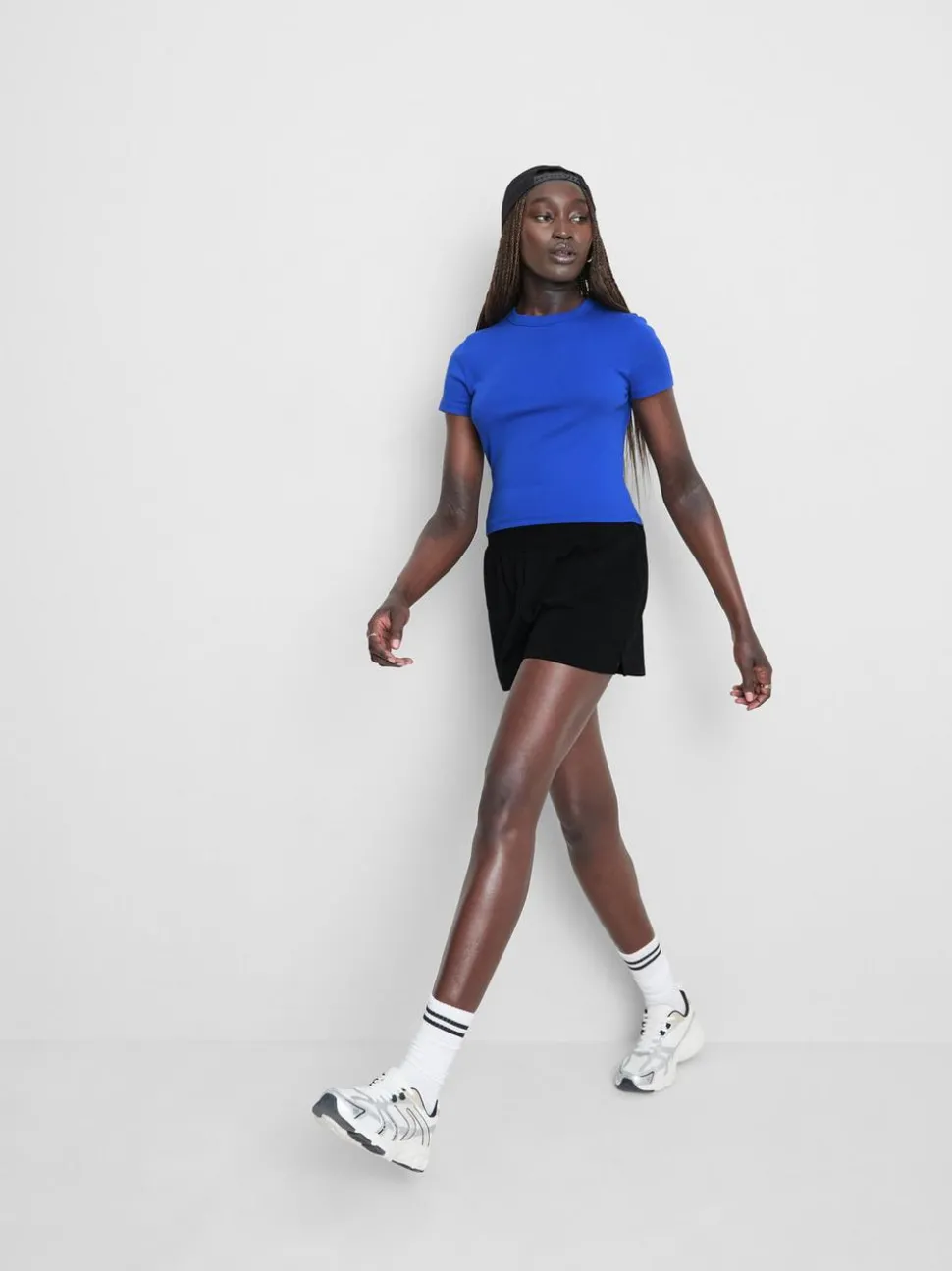 Lounge-Shorts aus Baumwolle mit Schlitz