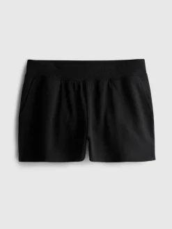 Lounge-Shorts aus Baumwolle mit Schlitz
