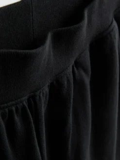 Lounge-Shorts aus Baumwolle mit Schlitz
