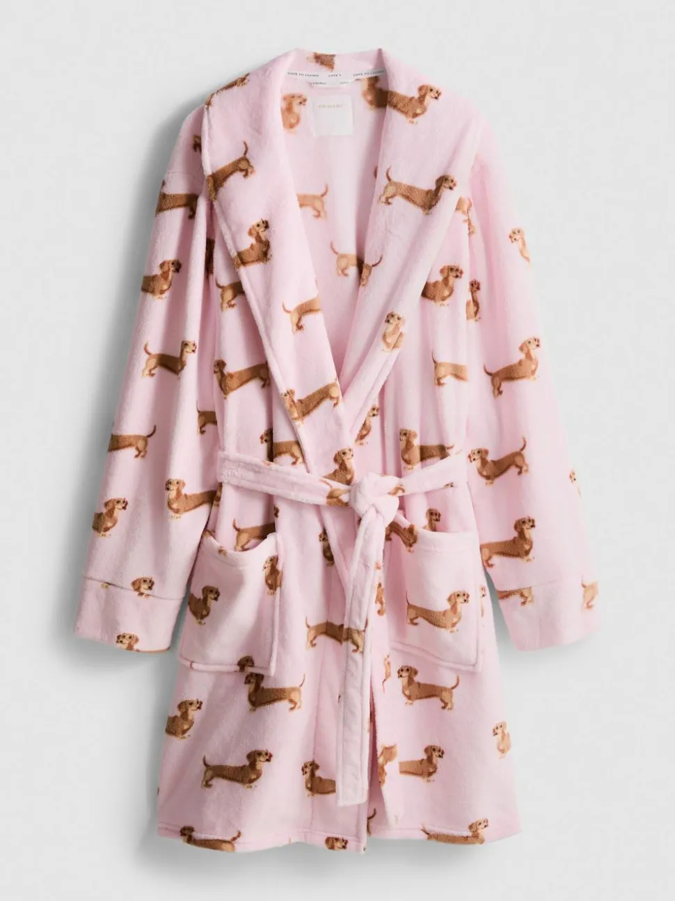 „Love To Lounge“ Midi-Bademantel mit Print
