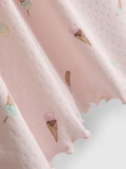 „Love to Lounge“ Nachtkleid mit Eiscreme-Print