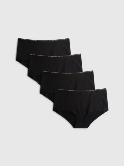 „Love To Lounge“ Pantys mit hohem Baumwollanteil, 4er-Pack