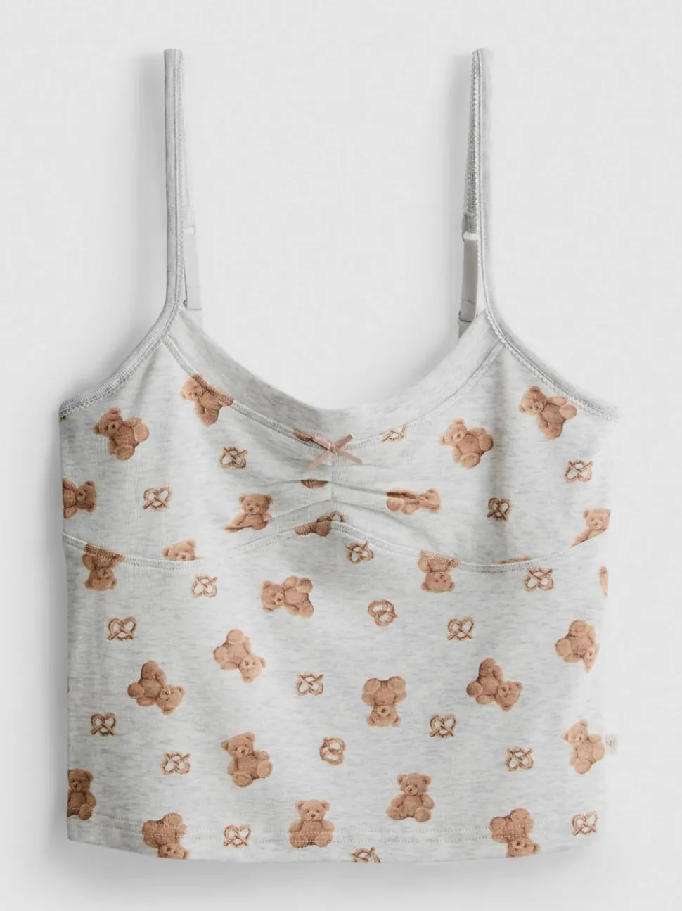 „Love To Lounge“ Schlafanzugträgertop mit Bären-Print