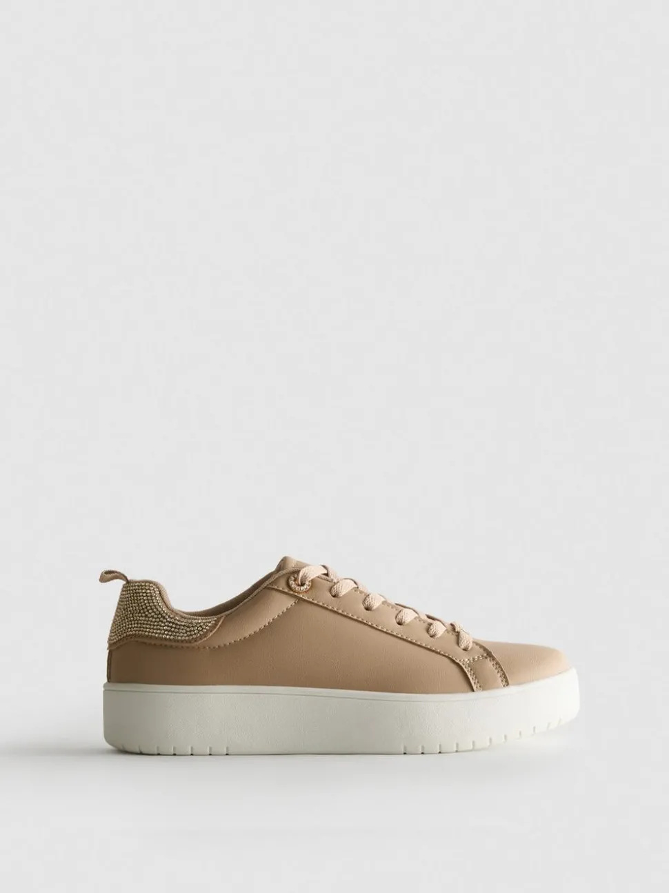 Low-Top-Sneaker mit Strasssteinen