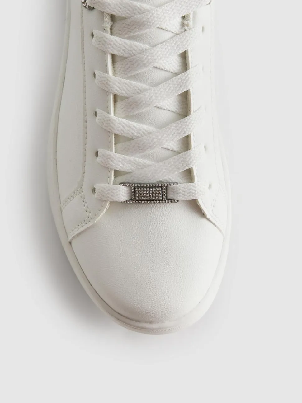 Low-Top-Sneaker mit Strasssteinen