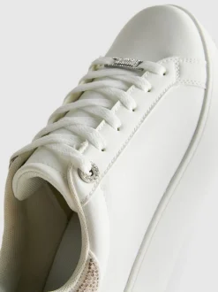 Low-Top-Sneaker mit Strasssteinen