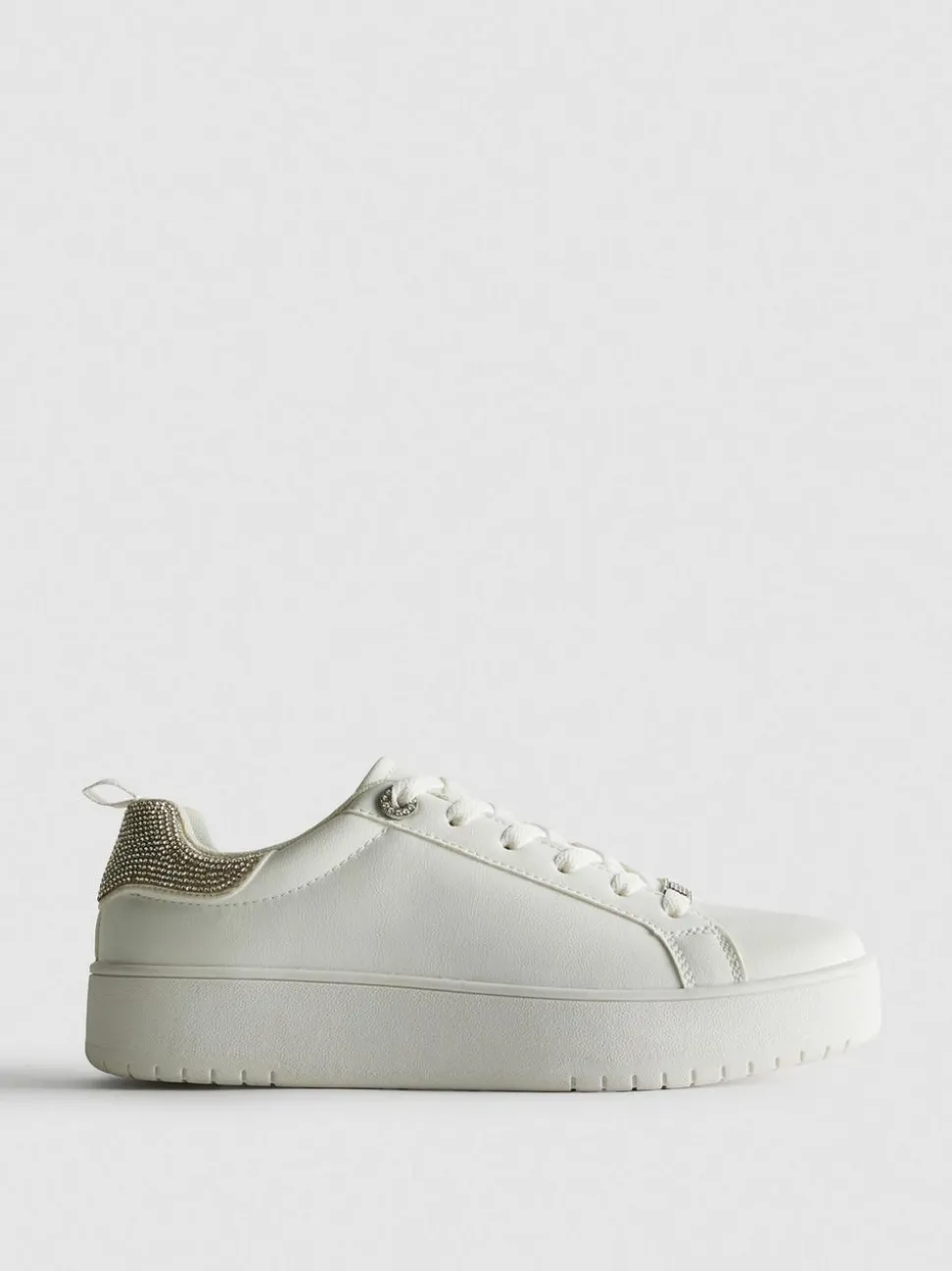 Low-Top-Sneaker mit Strasssteinen