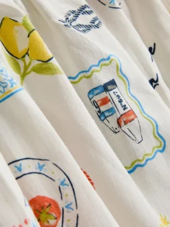 Lässige Baumwollshorts mit Print