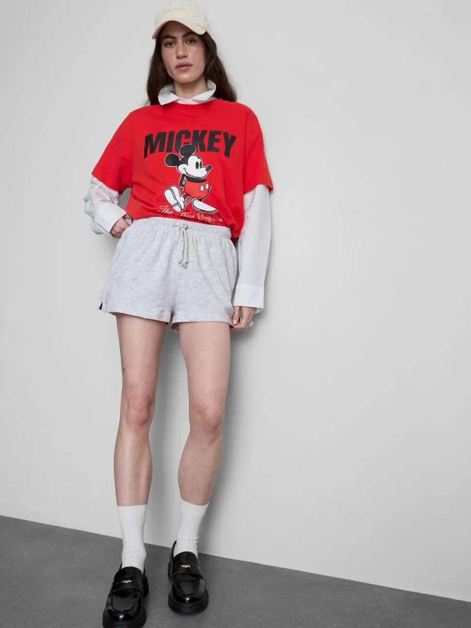 Lässige Shorts aus Baumwolle mit Kordelzug