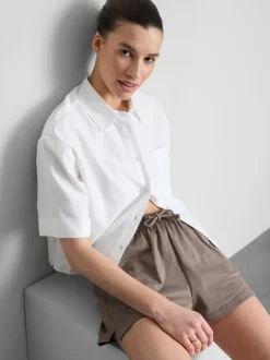 Lässige Shorts aus Baumwolle mit Kordelzug