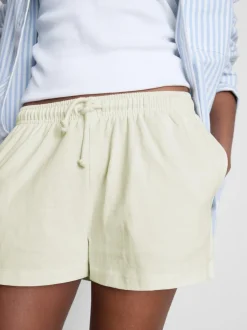 Lässige Shorts aus Baumwolle mit Kordelzug
