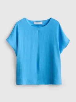 Lässiges Rundhalsshirt aus atmungsaktivem Stoff
