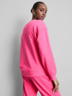 Lässiges Sweatshirt aus Baumwollmischung mit Print