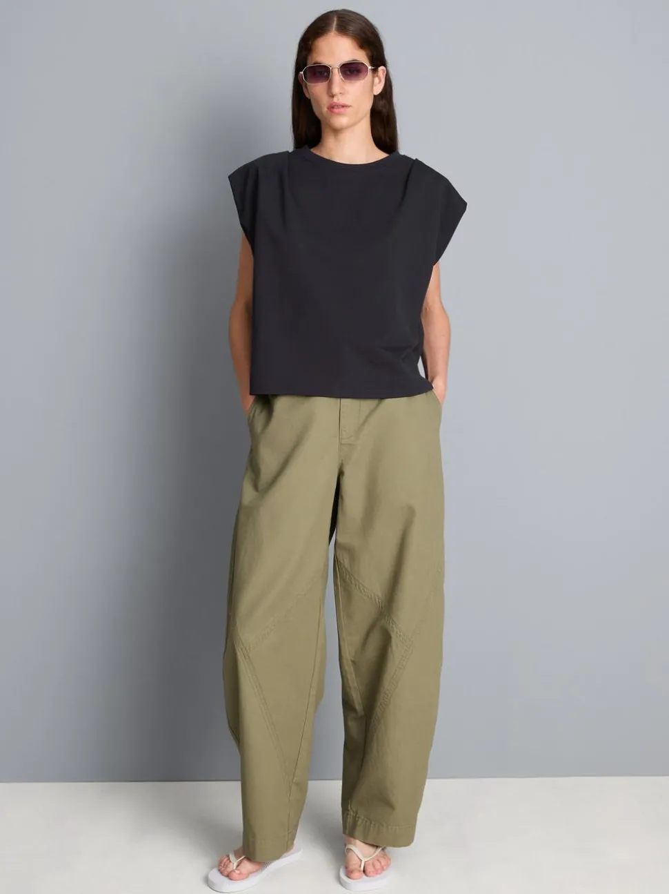 Lässiges Sweatshirt-Tanktop