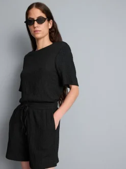 Lässige strukturierte Shorts
