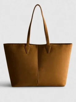 Lässige „The Edit“ XL-Tragetasche aus Wildleder