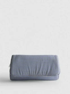 Make-up-Tasche aus Canvas mit Vichy-Karos