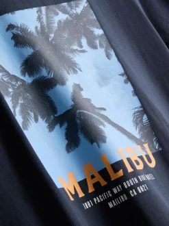 „Malibu“ T-Shirt mit Grafik