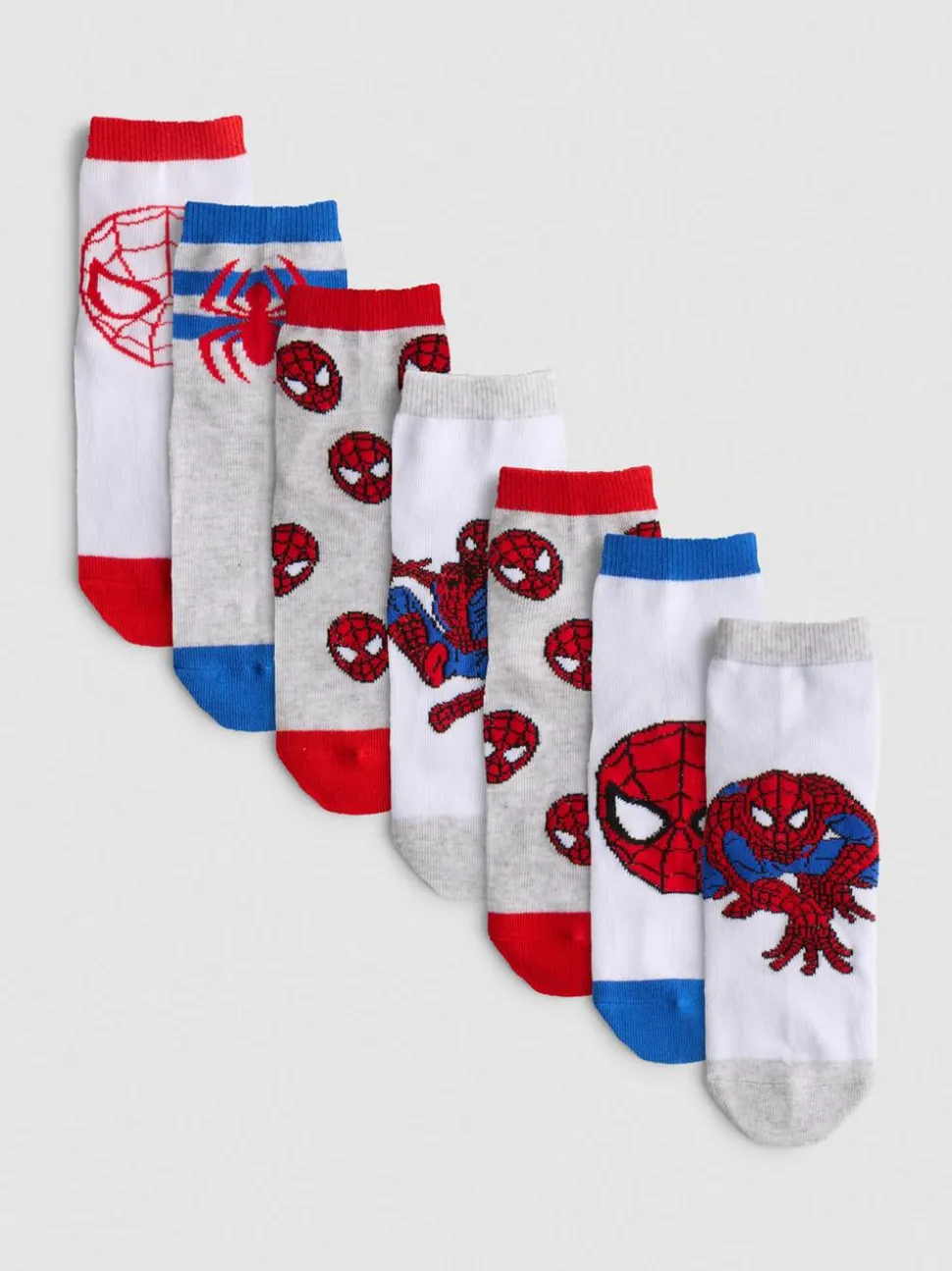 „MARVEL Spider-Man“ Socken in Viertellänge, 7er-Pack