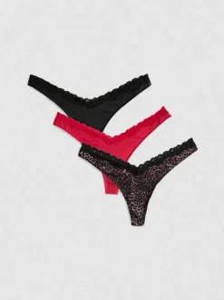 Miami-Tangas aus Mikrofaser, 3er-Pack