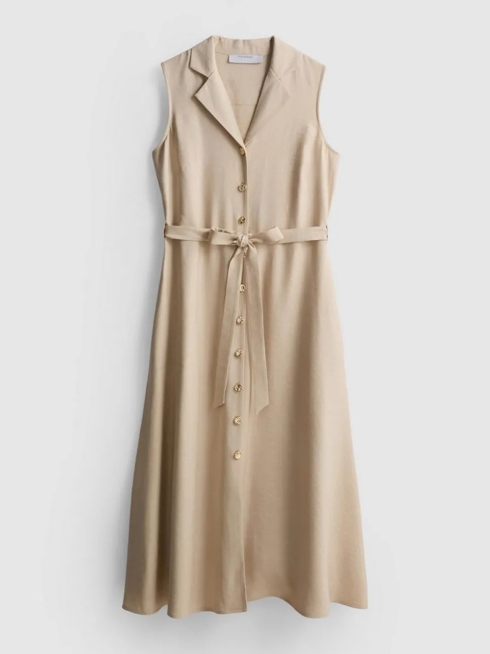 Midi-Blusenkleid mit Gürtel