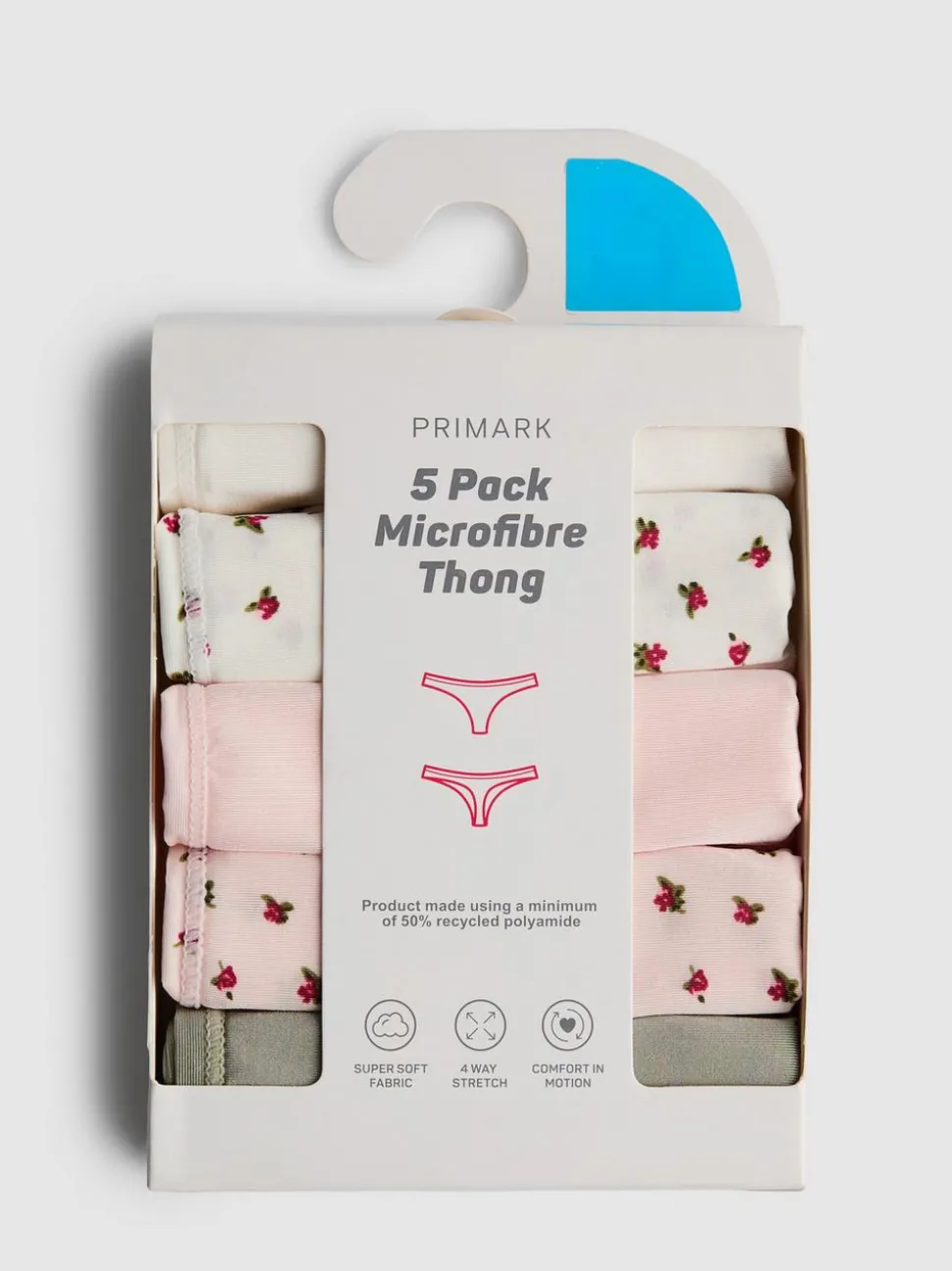 Mikrofaser-Tangas, 5er-Pack