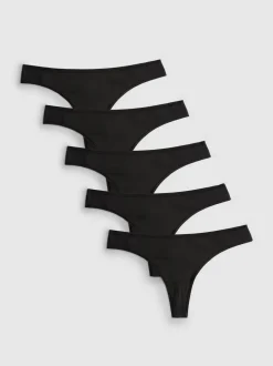 Mikrofaser-Tangas, 5er-Pack