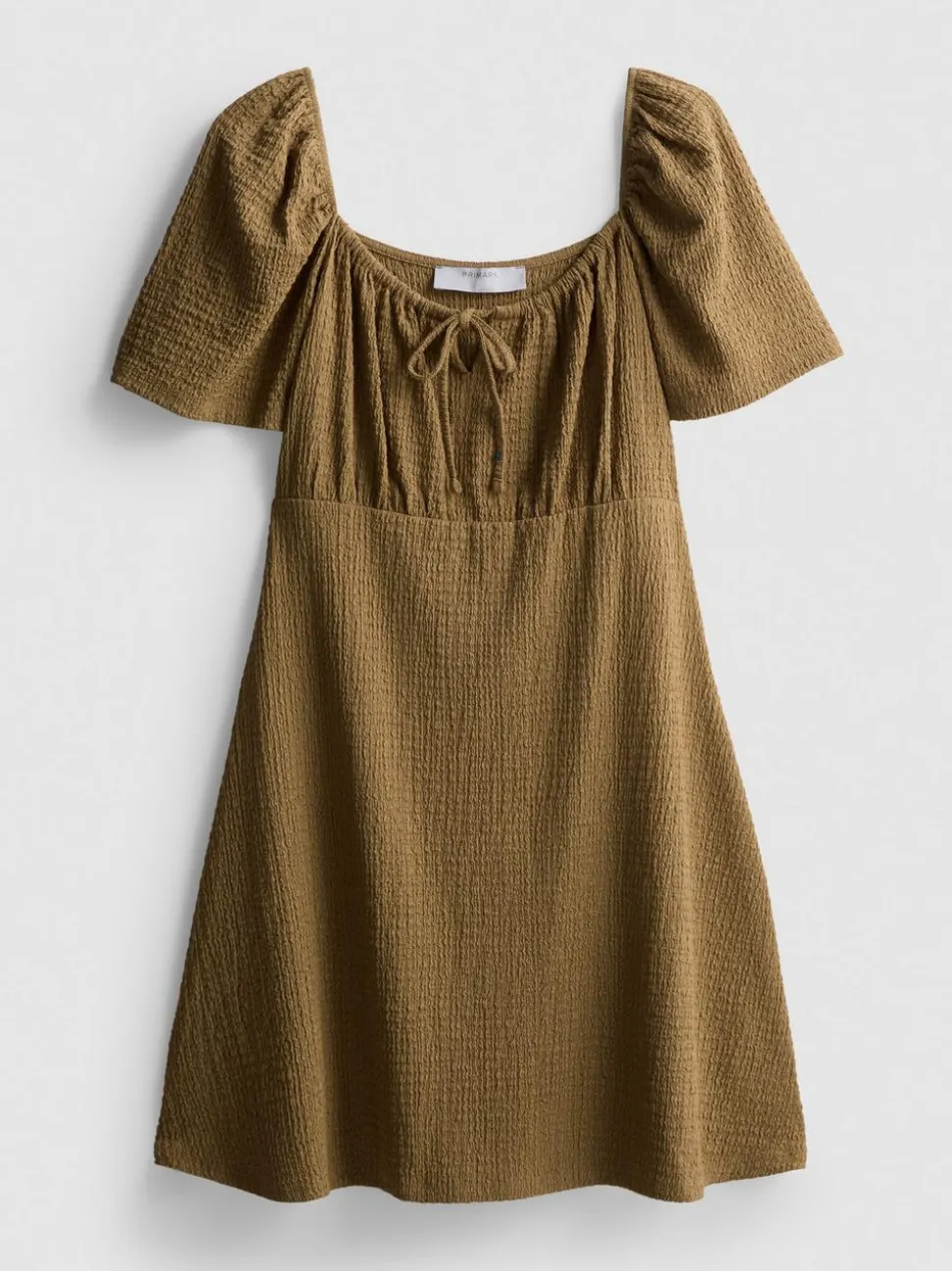 Milchmädchen-Minikleid in Knitteroptik