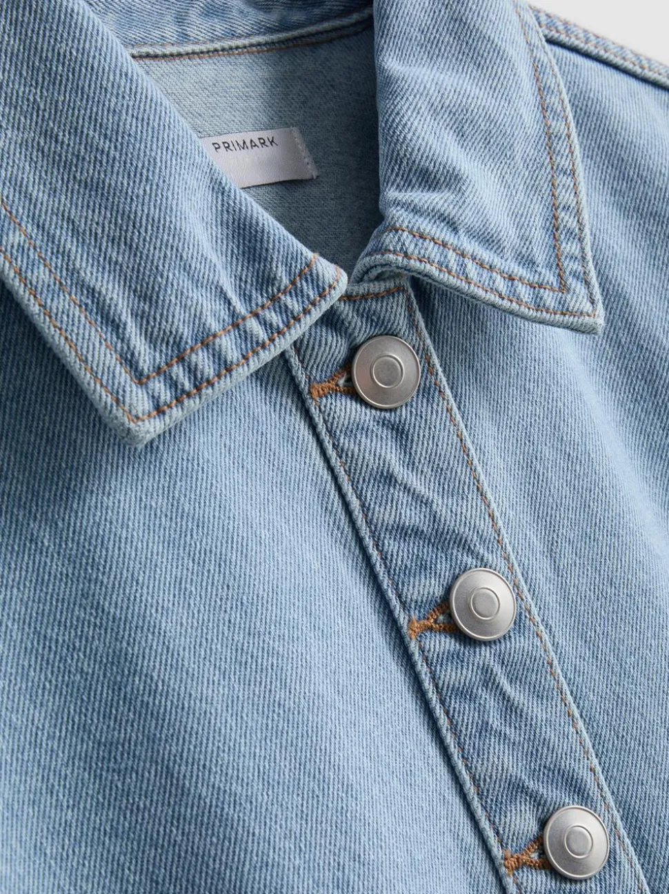 Mini-Etuikleid aus Baumwoll-Denim mit Kragen