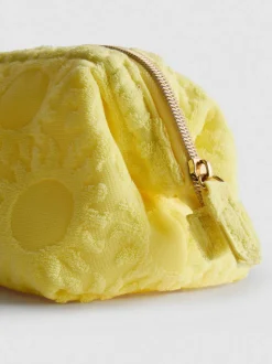 Mini-Make-up-Tasche aus Frottee mit Sonnenmuster