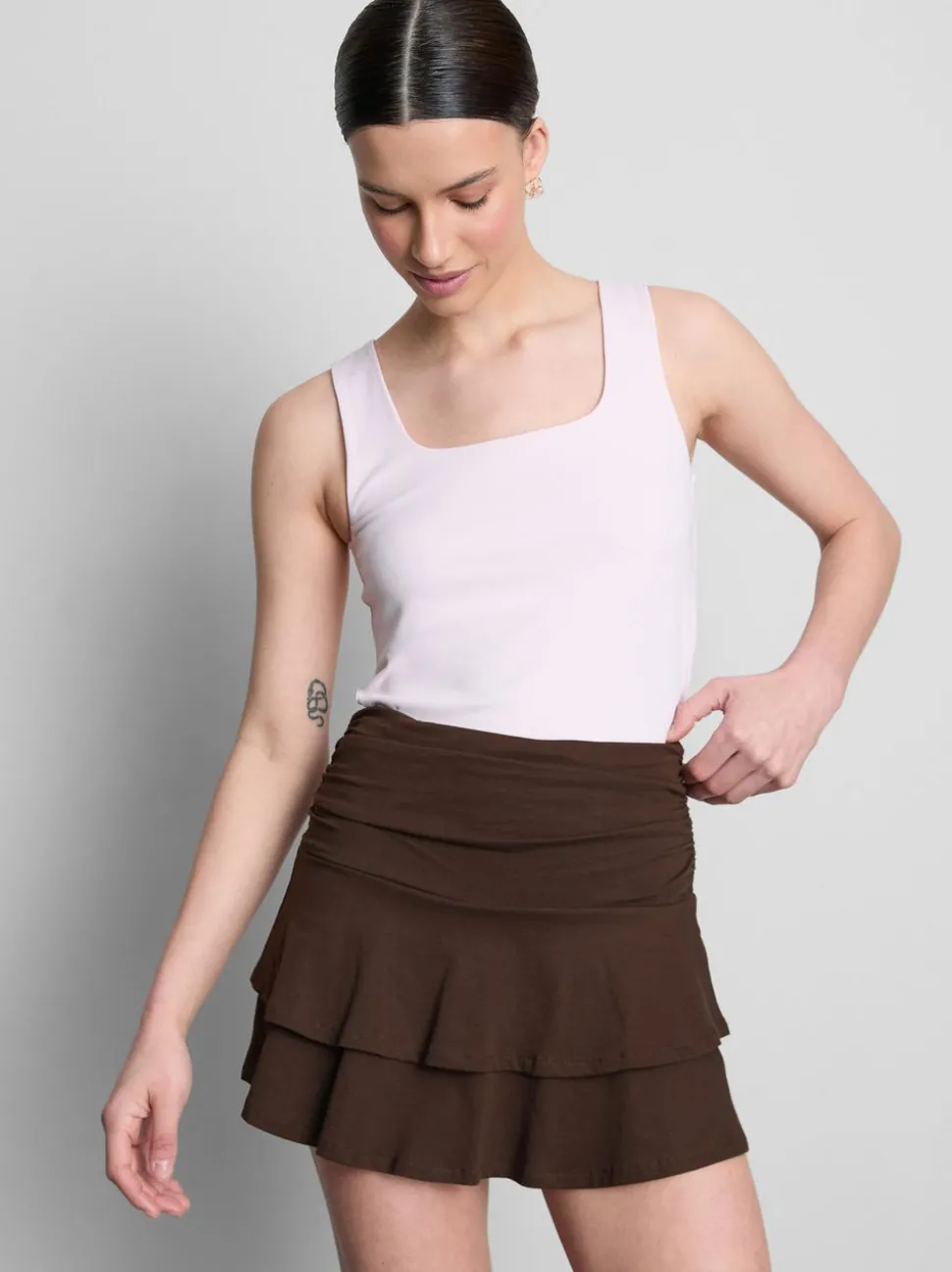 Mini-Rara-Rock mit geraffter Taille