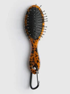 Mini-Reisepaddelbürste mit Animalprint