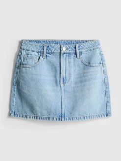 Minirock aus Baumwoll-Denim