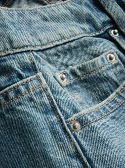 Minishorts aus Baumwoll-Denim