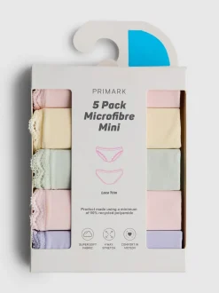 Minislips aus Mikrofaser, 5er-Pack