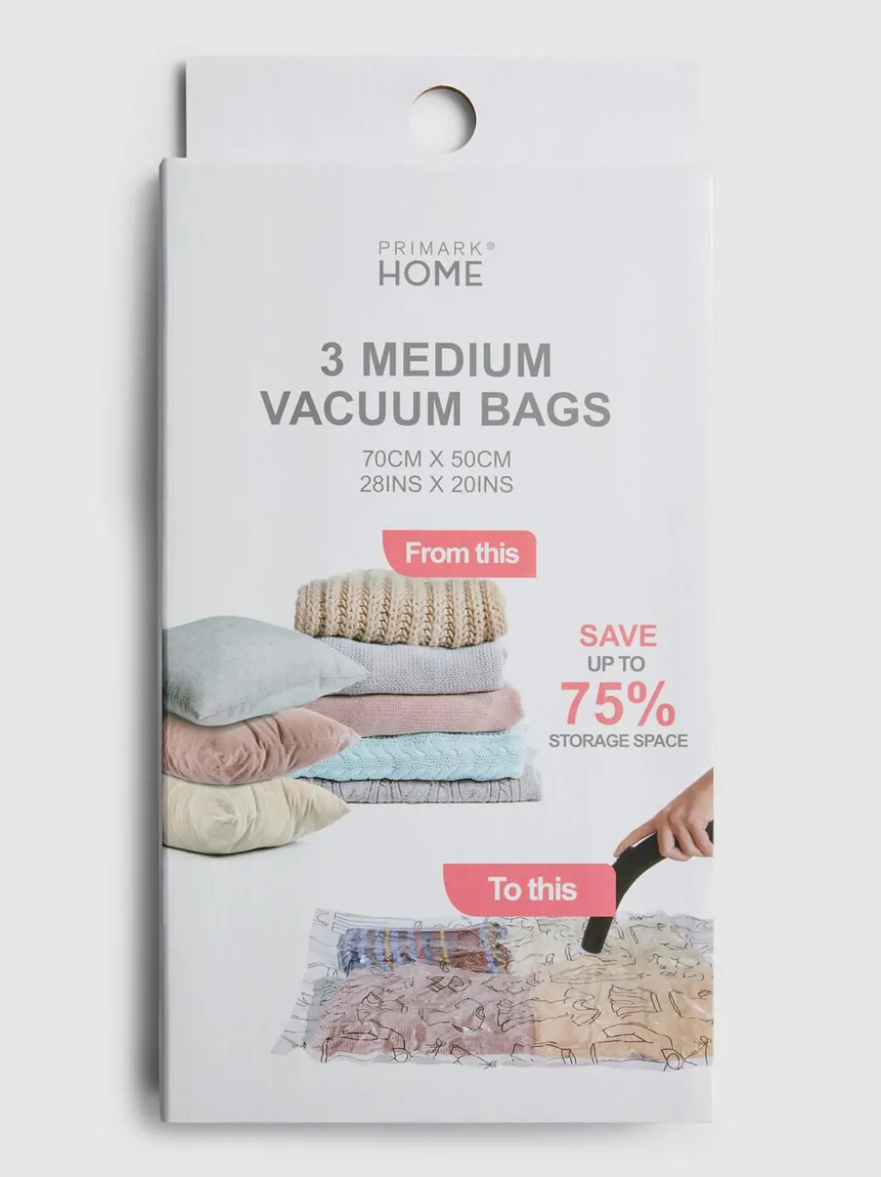 Mittelgroße Vakuumbeutel, 3er-Pack