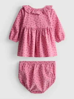 0–18 Monate | Cordkleid und Pluderhose für Neugeborene im Set