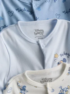0–24 Monate | „Disney Micky Maus“ Schlafanzüge mit Druckknöpfen, 3er-Pack