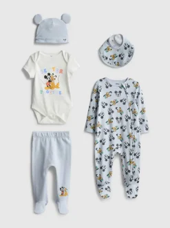 0–9 Monate | „Disney Micky Maus“ Starterset für Neugeborene, 5-teilig