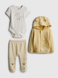 0–18 Monate | „Disney Winnie Puuh“ Bekleidungsset für Neugeborene, 3-teilig