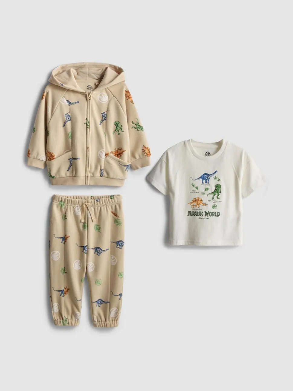 0–36 Monate | „Jurassic World“ T-Shirt, Hoodie und Jogginghose